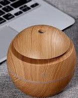 Load image into Gallery viewer, Aroma Humidifier Essential Oil Diffuser Aromatherapy Purifier (Bamboo-Round)