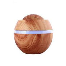 Load image into Gallery viewer, Aroma Humidifier Essential Oil Diffuser Aromatherapy Purifier (Bamboo-Round)