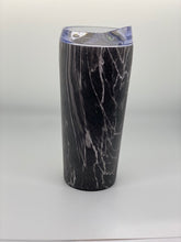 Load image into Gallery viewer, Charcoal Marble Design Stainless Steel Tumbler Vacuum Insulated Portable Travel Mug Coffee/Tea