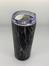 Load image into Gallery viewer, Charcoal Marble Design Stainless Steel Tumbler Vacuum Insulated Portable Travel Mug Coffee/Tea