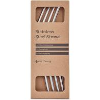 Load image into Gallery viewer, Stainless Steel Straws 4-Pack Curved