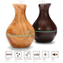 Load image into Gallery viewer, Aroma Humidifier Essential Oil Diffuser Aromatherapy Purifier (Mahogany)