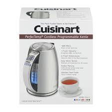 Cuisinart PerfecTemp Cordless Electric Kettle Silver CPK-17P1 - Best Buy