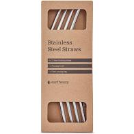 Load image into Gallery viewer, Stainless Steel Straws 4-Pack Curved
